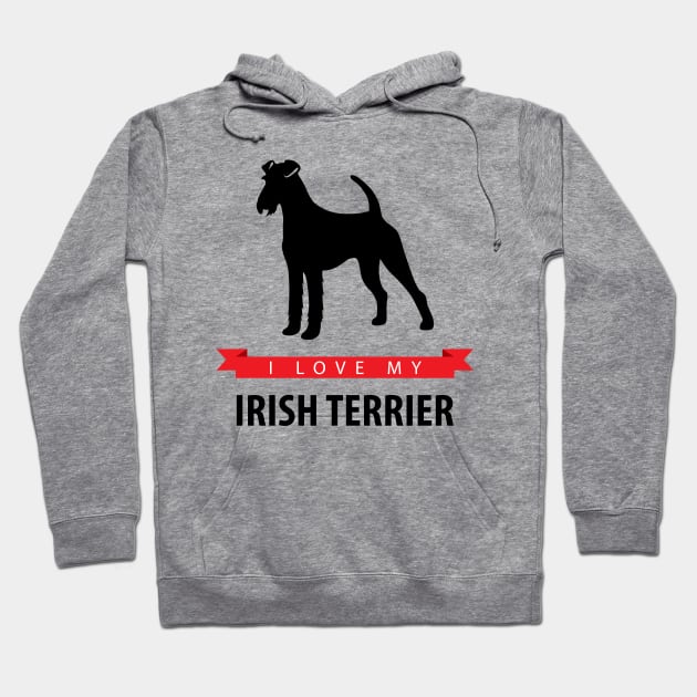 I Love My Irish Terrier Hoodie by millersye